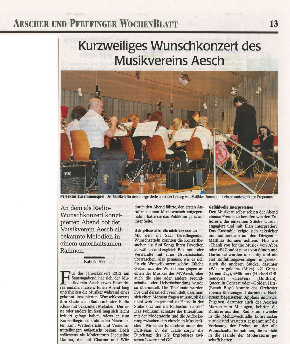 Artikel JK 2012 Wochenblatt